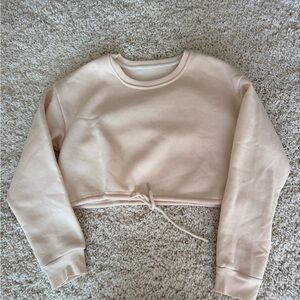 SHEIN Light Beige Women's Cropped Sweater